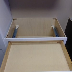 Dove White Shaker Cabinet Box and Slides