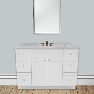 Dove White Shaker Vanity