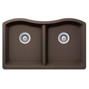E-Granite Double Sink-Nero