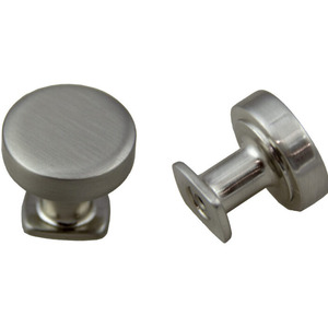 Satin Nickel Round Flat Top Knob