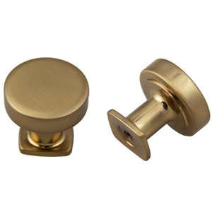 Rose Gold Round Flat Top Knob