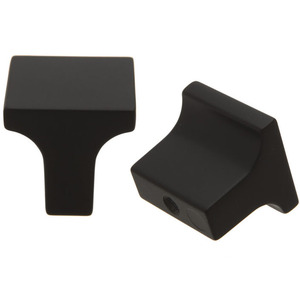Matte Black Square Knob