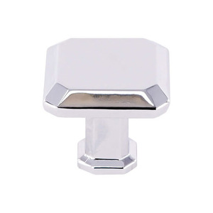  Polished Chrome Square Knob