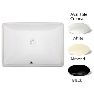 white, almond, and black sinks